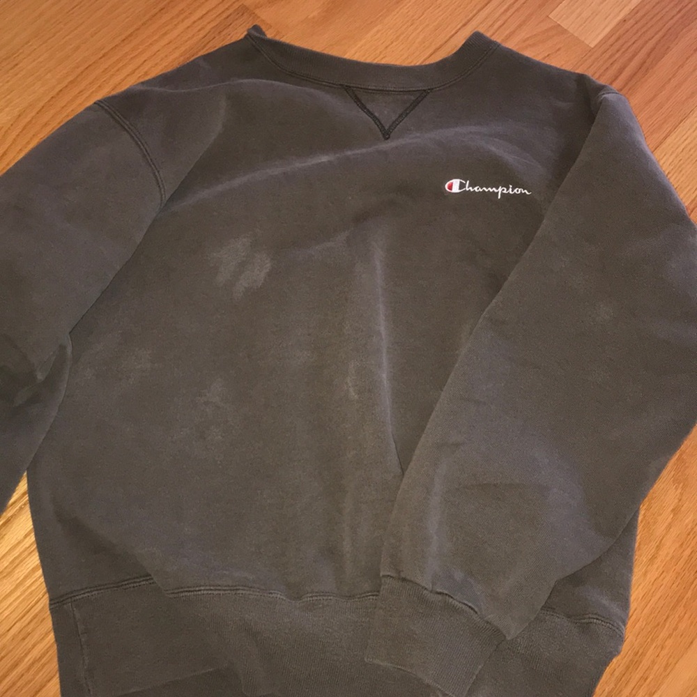 army green champion hoodie